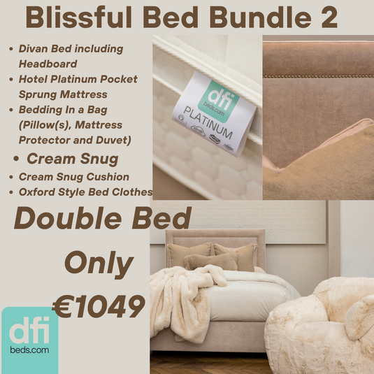Blissful Bed with Platinum Mattress Bundle Snug Deal