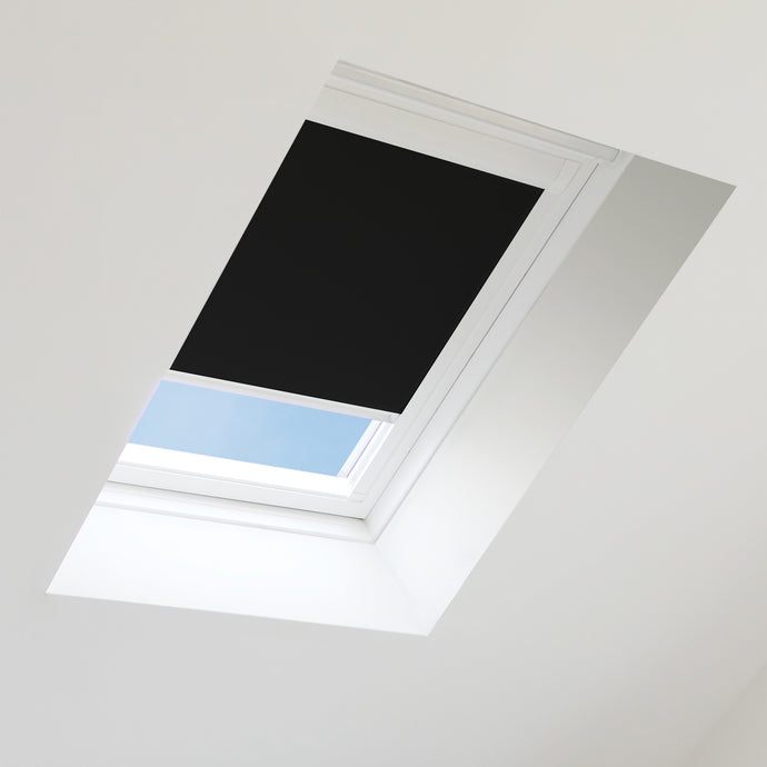 Black  Blackout Blind for Velux Roof Window Size PK04 ,White Frames