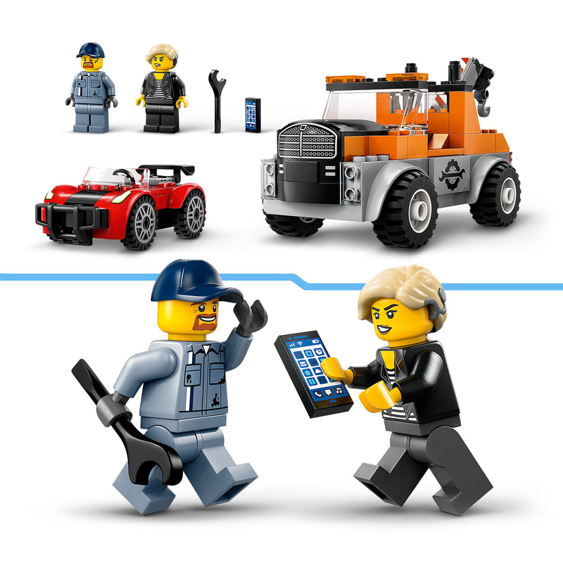 Load image into Gallery viewer, LEGO City Tow Truck and Sports Car Repair Toy 60435
