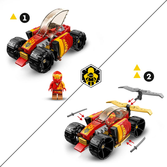 LEGO NINJAGO Kai’s Ninja Race Car EVO Toy Set 71780