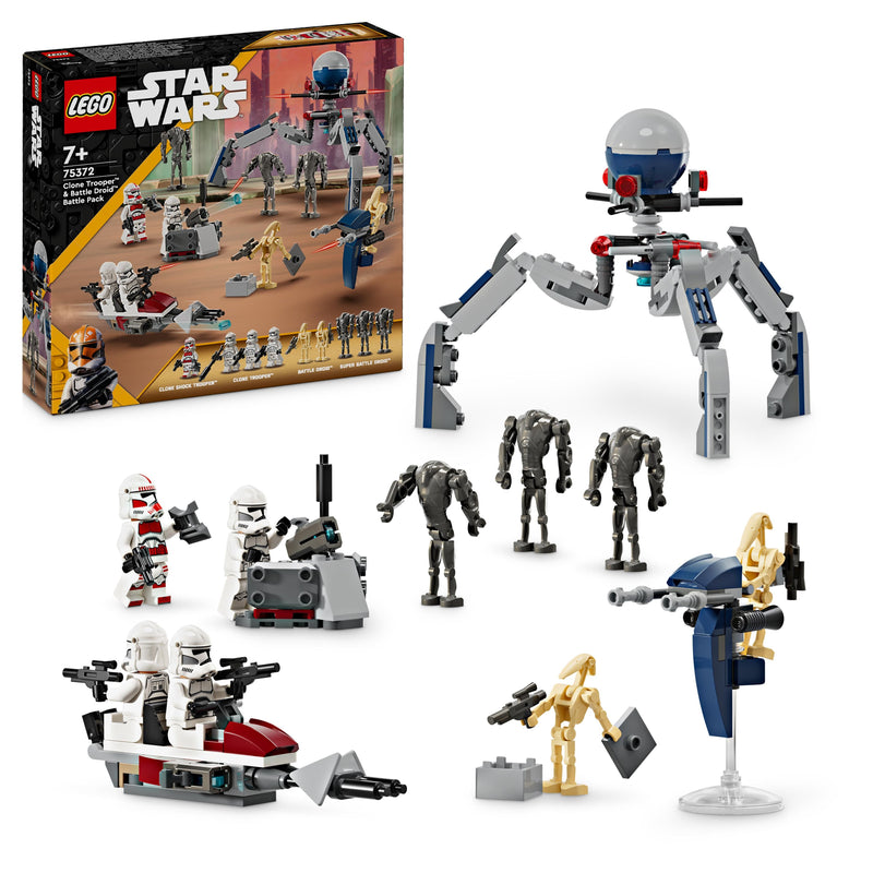 Load image into Gallery viewer, LEGO Star Wars Clone Trooper &amp; Battle Droid Battle Pack 75372
