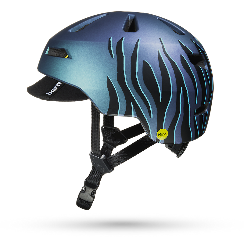 Load image into Gallery viewer, Bern Brentwood Jr. MIPS Helmet - Purple Tiger
