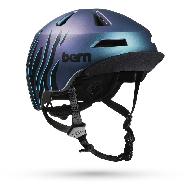 Load image into Gallery viewer, Bern Brentwood Jr. MIPS Helmet - Purple Tiger
