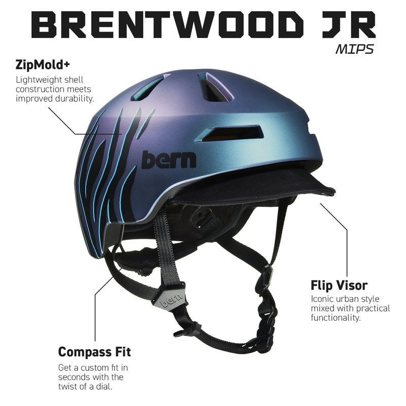 Load image into Gallery viewer, Bern Brentwood Jr. MIPS Helmet - Matte Black
