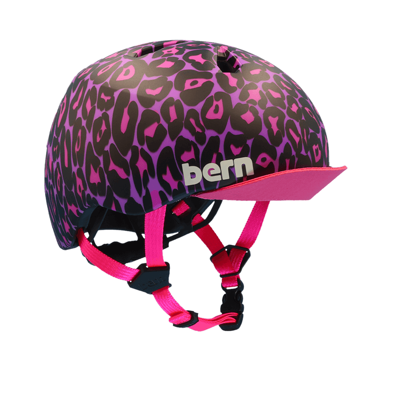 Load image into Gallery viewer, Bern Nina DVRT Youth Helmet - Matte Purple Leopard
