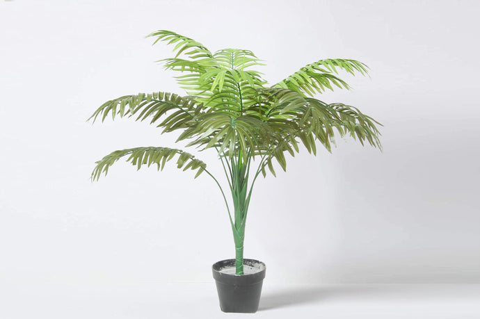 Tradala 3ft Lush Artificial Tree Large Palm 90cm / 3ft Tall in Plant Pot - For Home Living Room Indoors