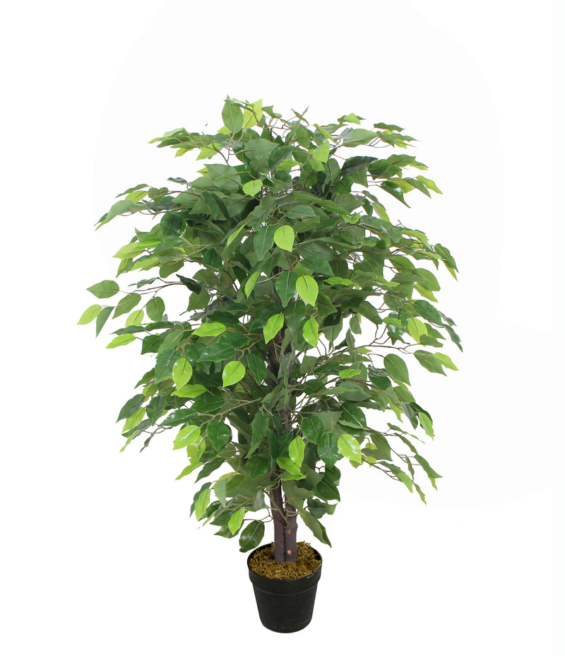 Load image into Gallery viewer, Tradala 3ft Lush Artificial Tree Large Bushy Ficus 90cm / 3ft Tall in Plant Pot - For Home Living Room Indoors
