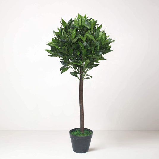 Tradala 3ft Lush Artificial Tree Large Bay Tree 90cm / 3ft Tall in Plant Pot - For Home Living Room Indoors