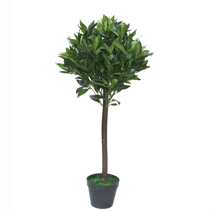 Tradala 3ft Lush Artificial Tree Large Bay Tree 90cm / 3ft Tall in Plant Pot - For Home Living Room Indoors