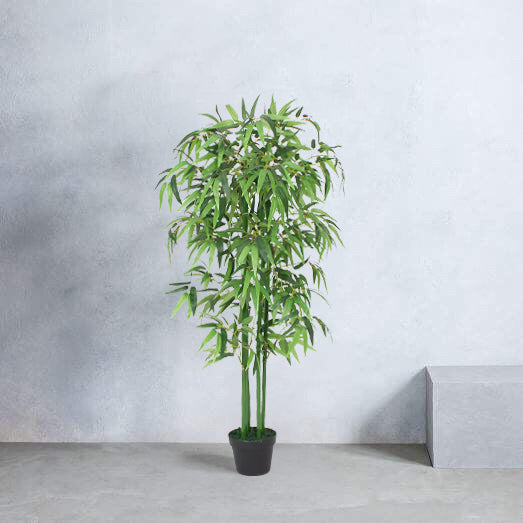 Load image into Gallery viewer, Tradala 4ft Lush Artificial Tree Bamboo 120cm / 4ft Tall in Plant Pot - For Home Living Room Indoors
