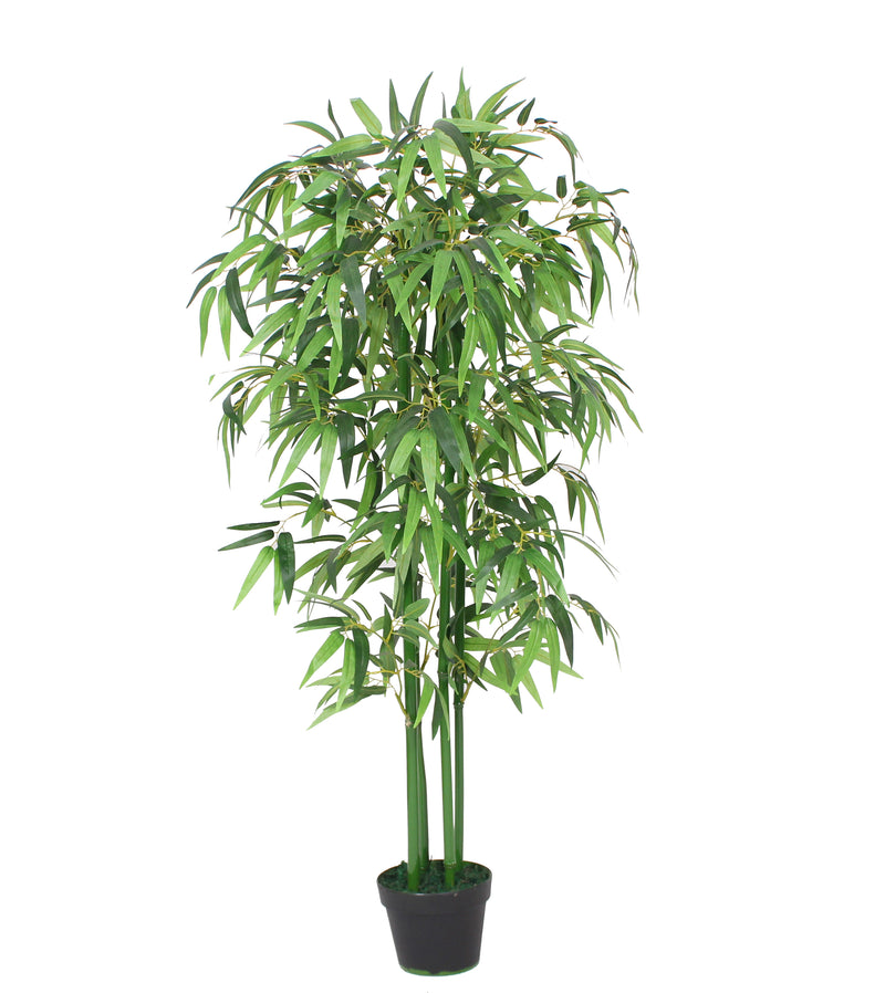 Load image into Gallery viewer, Tradala 4ft Lush Artificial Tree Bamboo 120cm / 4ft Tall in Plant Pot - For Home Living Room Indoors
